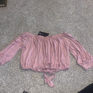 Off the shoulder crop top